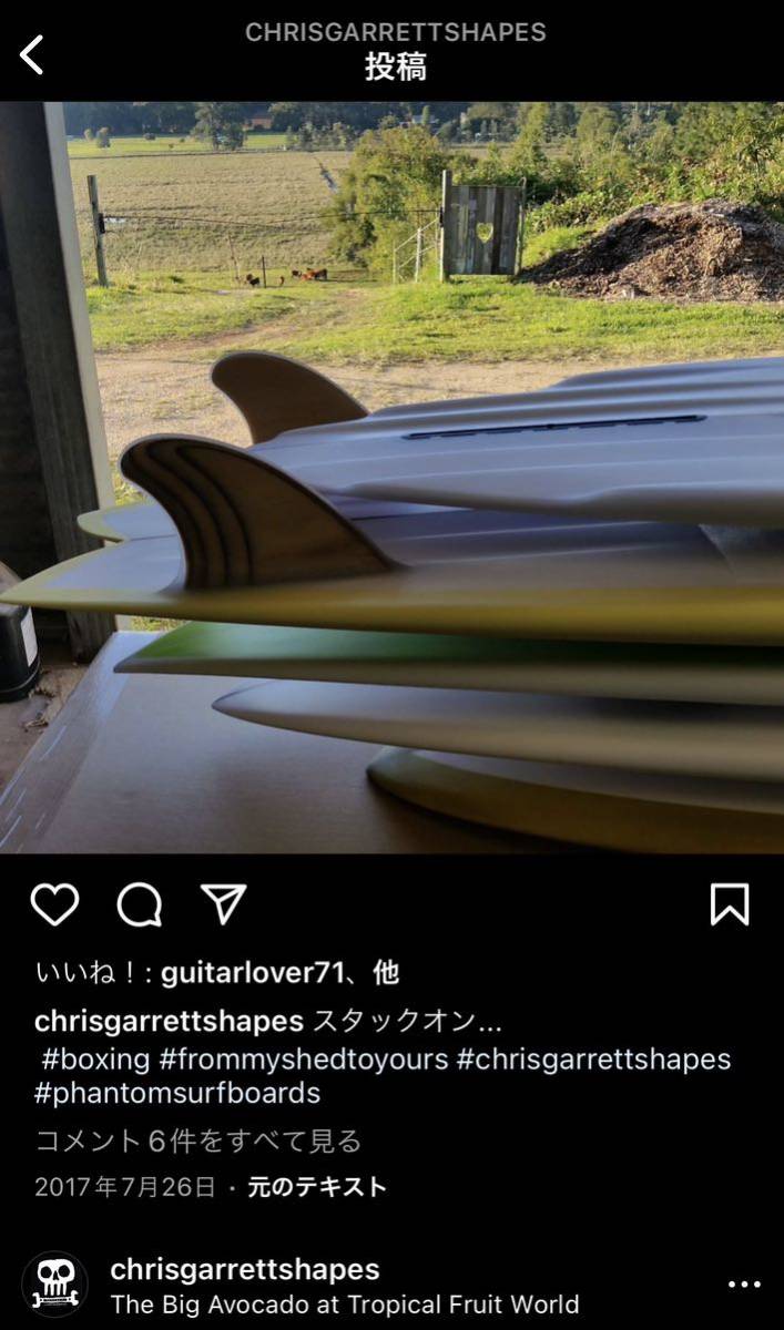 Yahoo!オークション - 美品 Phantom Surf Chris Garrett GOGOFISH クリ