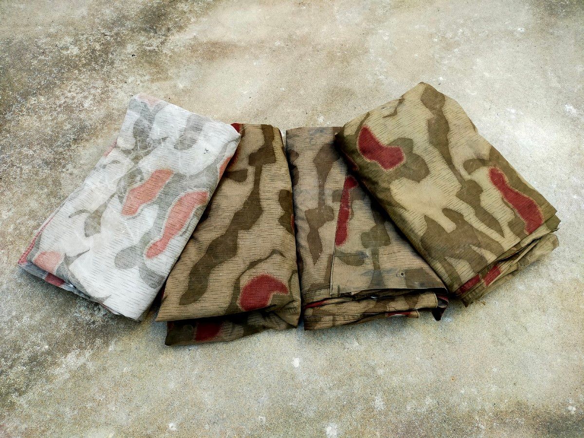 ドイツ国境警備隊 BGS スワンプカモ 沼地迷彩 ドイツ軍幕 4枚セット