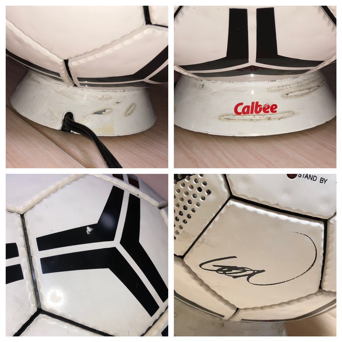 カルビー サッカーボール型CDプレイヤー CDデッキ オーディオ機器 限定