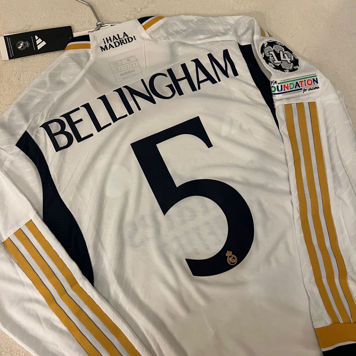 新品タグ付き】ベリンガム 23/24 レアルマドリー ユニフォーム 長袖