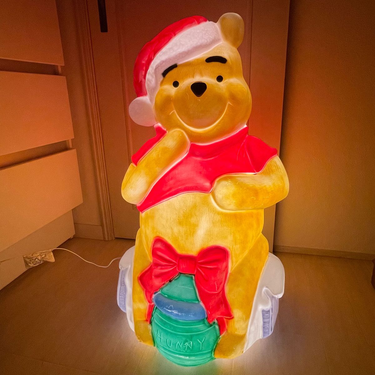 くまのプーさん ブローライト クリスマス イルミネーション サンタ