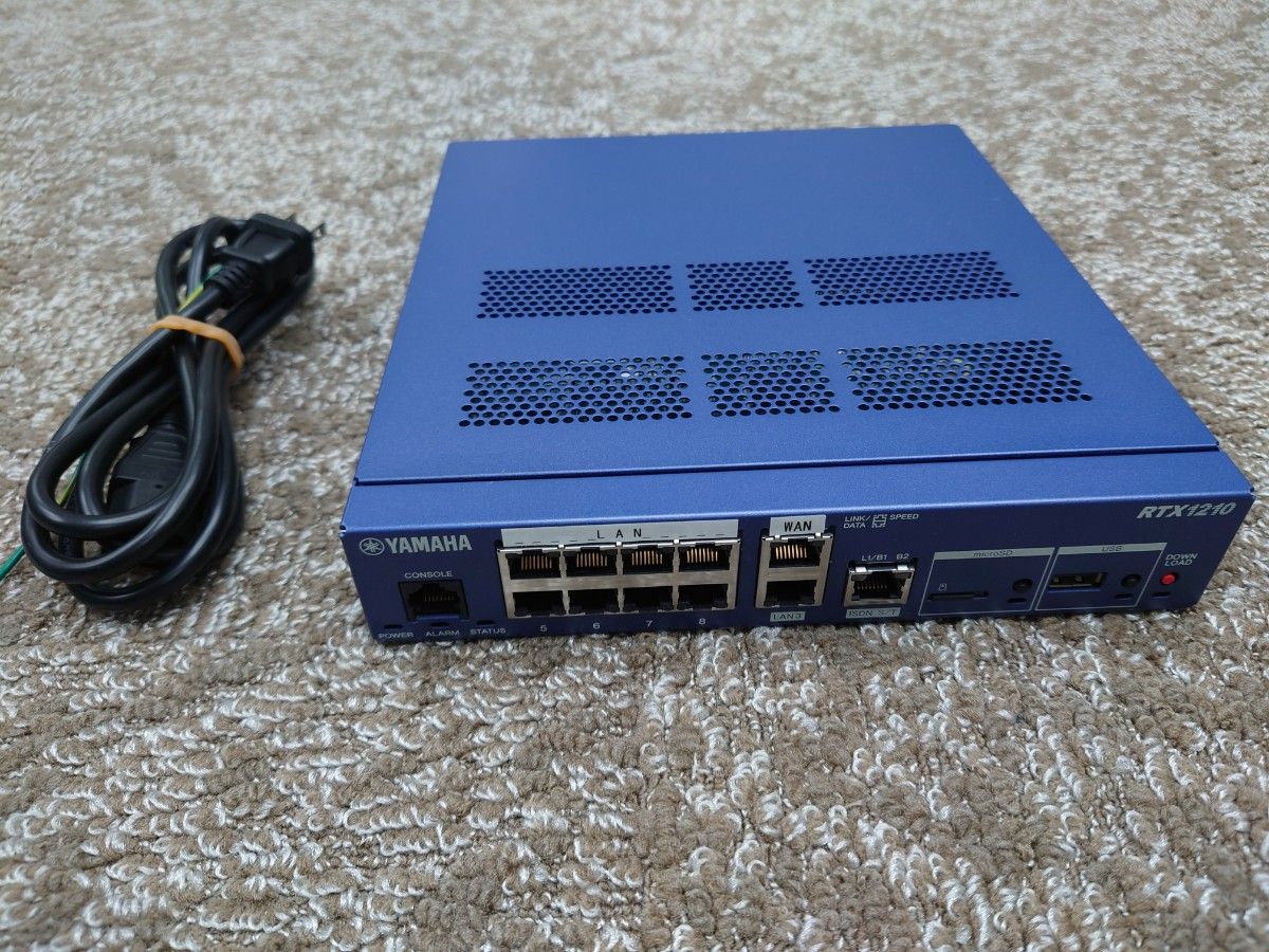 ヤマハ/YAMAHA】RTX1210 VPN ルータ 初期化・通電確認済み ルーター
