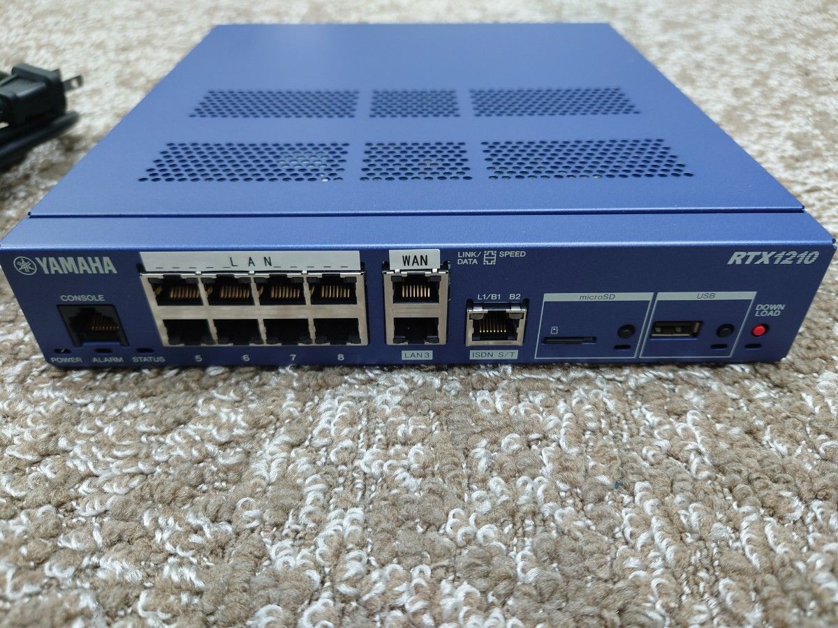ヤマハ/YAMAHA】RTX1210 VPN ルータ 初期化・通電確認済み ルーター