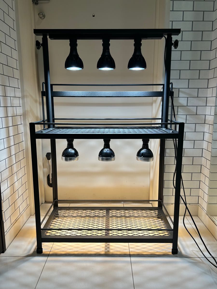 植物棚 アイアン棚 エキスパンドメタル アイアンシェルフ ダクトレール