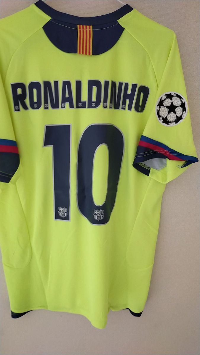 本日12/5限定価格】バルセロナ ロナウジーニョ 05/06 CLアウェイ