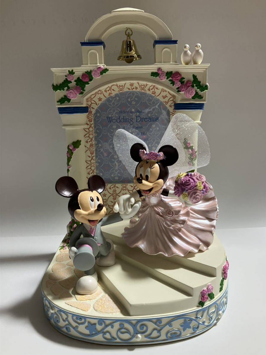 超美品 Disney ミッキー&ミニー ウェディングフォトスタンド チャペル