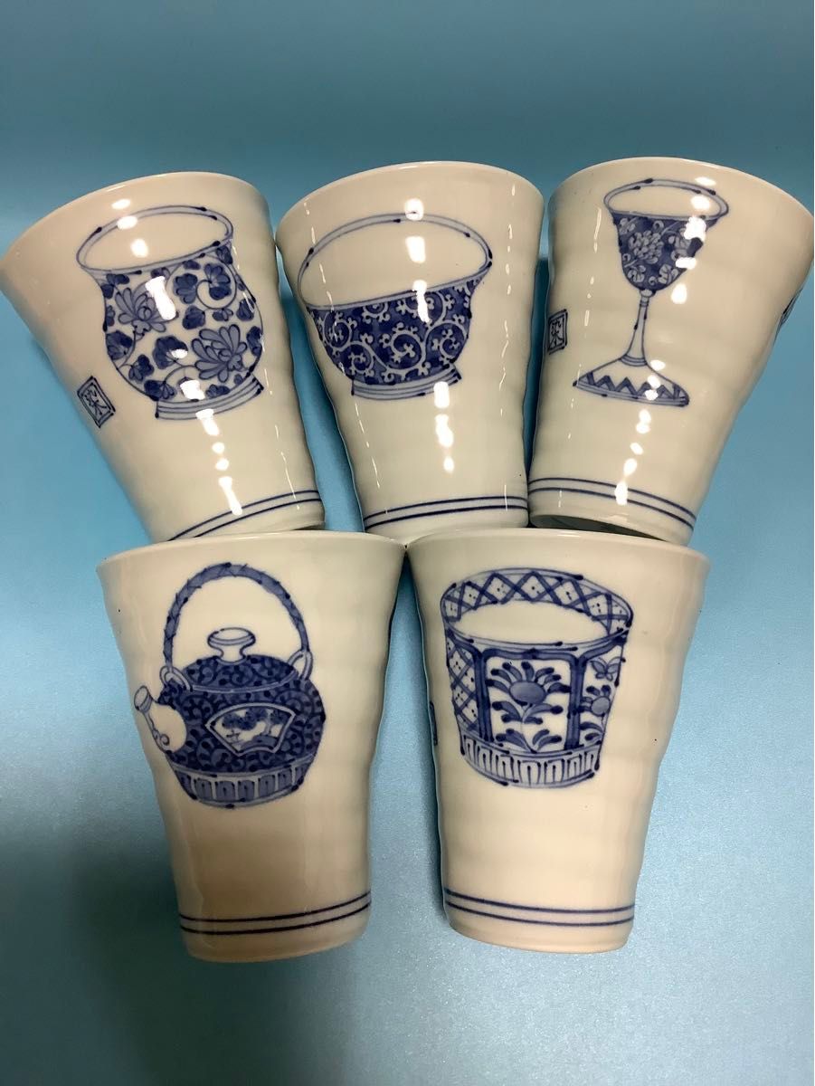 有田焼 美染窯 時代絵 湯呑み 5個セット｜Yahoo!フリマ（旧PayPayフリマ）