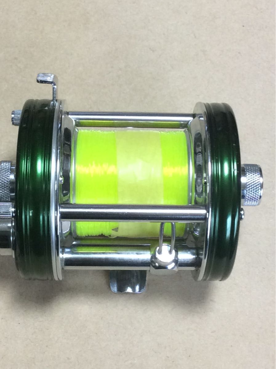 遠投カゴ釣り アブアンバサダー6500CSロケットグリーン チョイ改造品