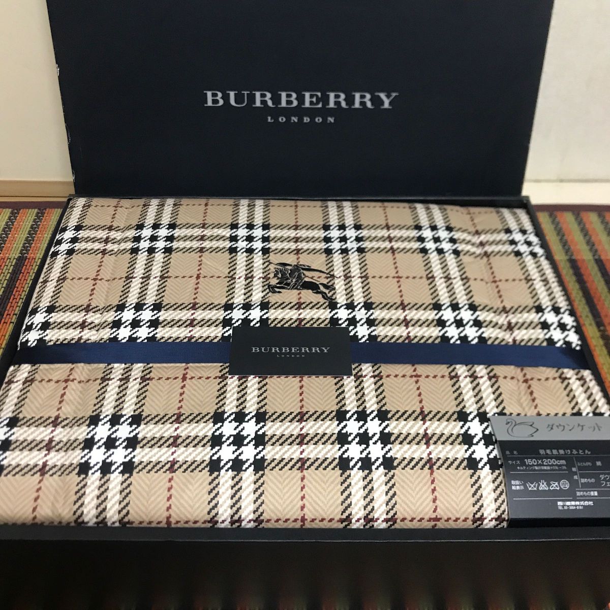 BURBERRY バーバリー羽毛肌掛け布団 新品 ノバチェック｜Yahoo!フリマ