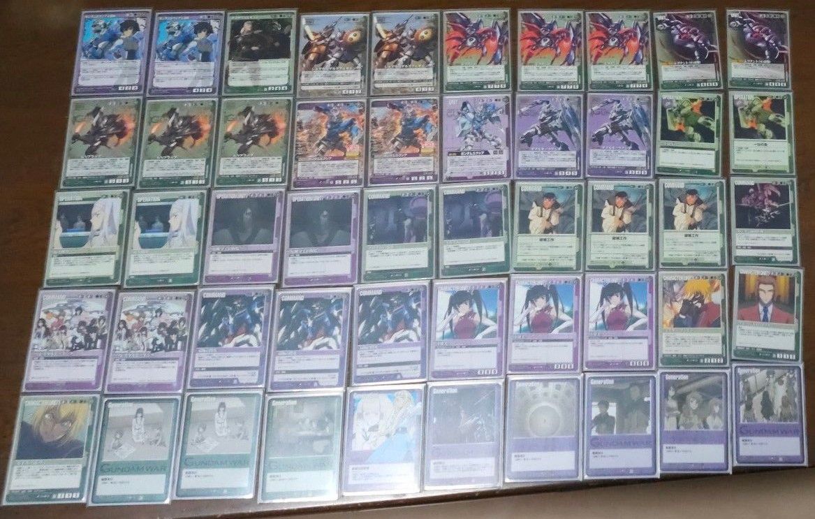 ガンダムウォー 緑紫 レグナントデッキ 50枚｜Yahoo!フリマ（旧PayPay