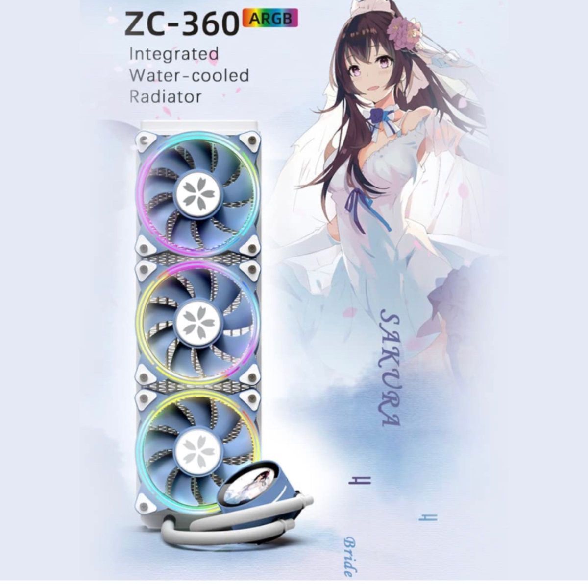 Yeston 櫻瞳花嫁 360mm CPUクーラー簡易水冷 ARGB｜Yahoo!フリマ（旧