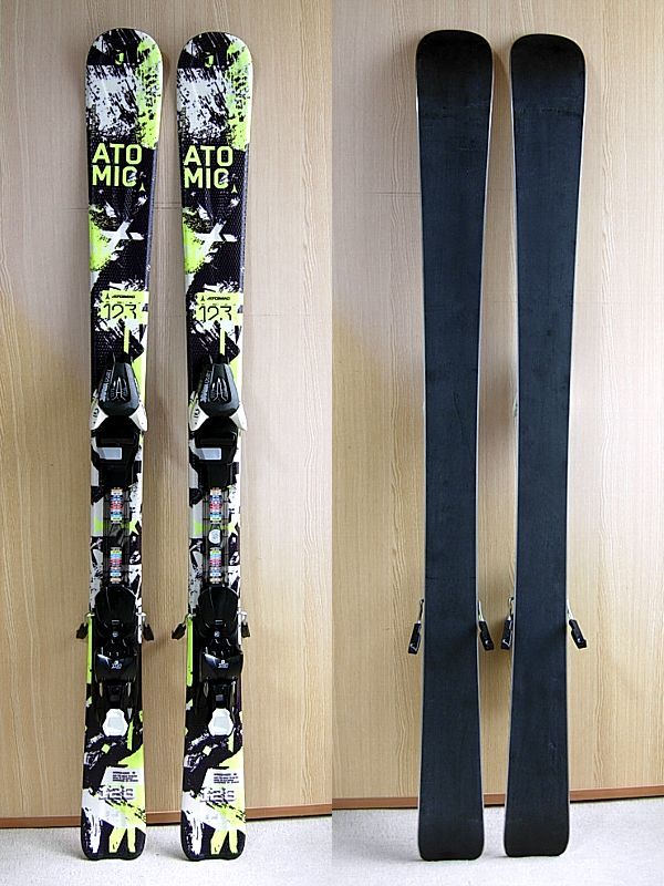 送料無料 美品 ATOMIC/アトミック 大人用 123cm ショートスキー板