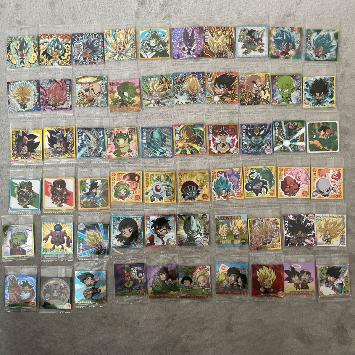 ドラゴンボールウエハースシール（まとめ売り）60種類 おまけ付き