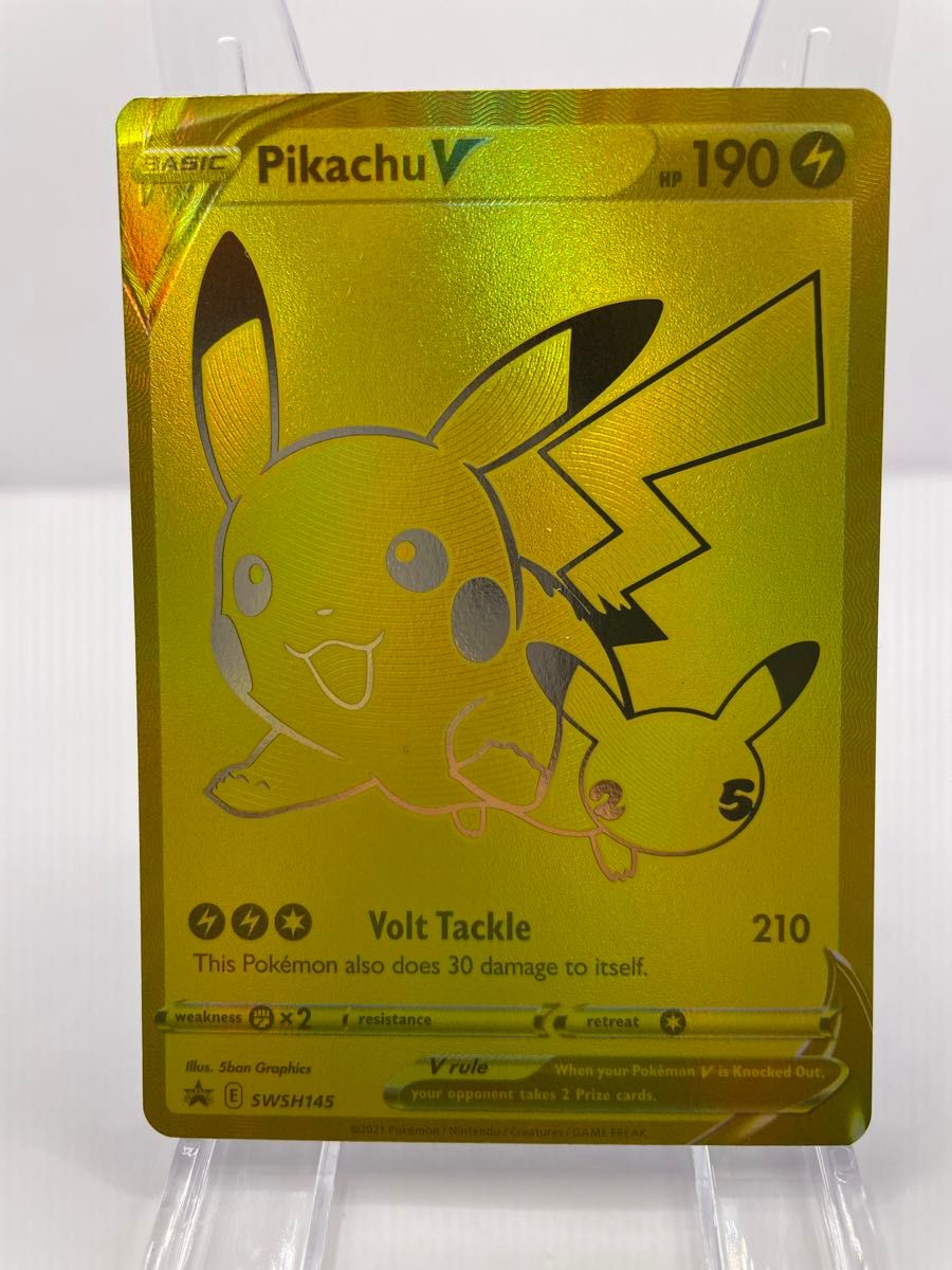 ピカチュウV 25th ゴールデン 英語版 ポケモンカード 正規品｜Yahoo