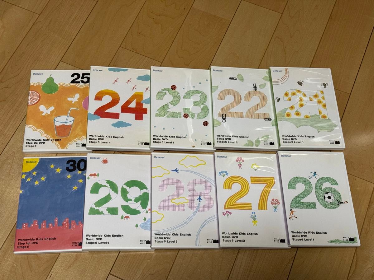 ワールドワイドキッズ ベネッセ WORLD WIDE KIDS DVD STAGE1〜6 全30巻