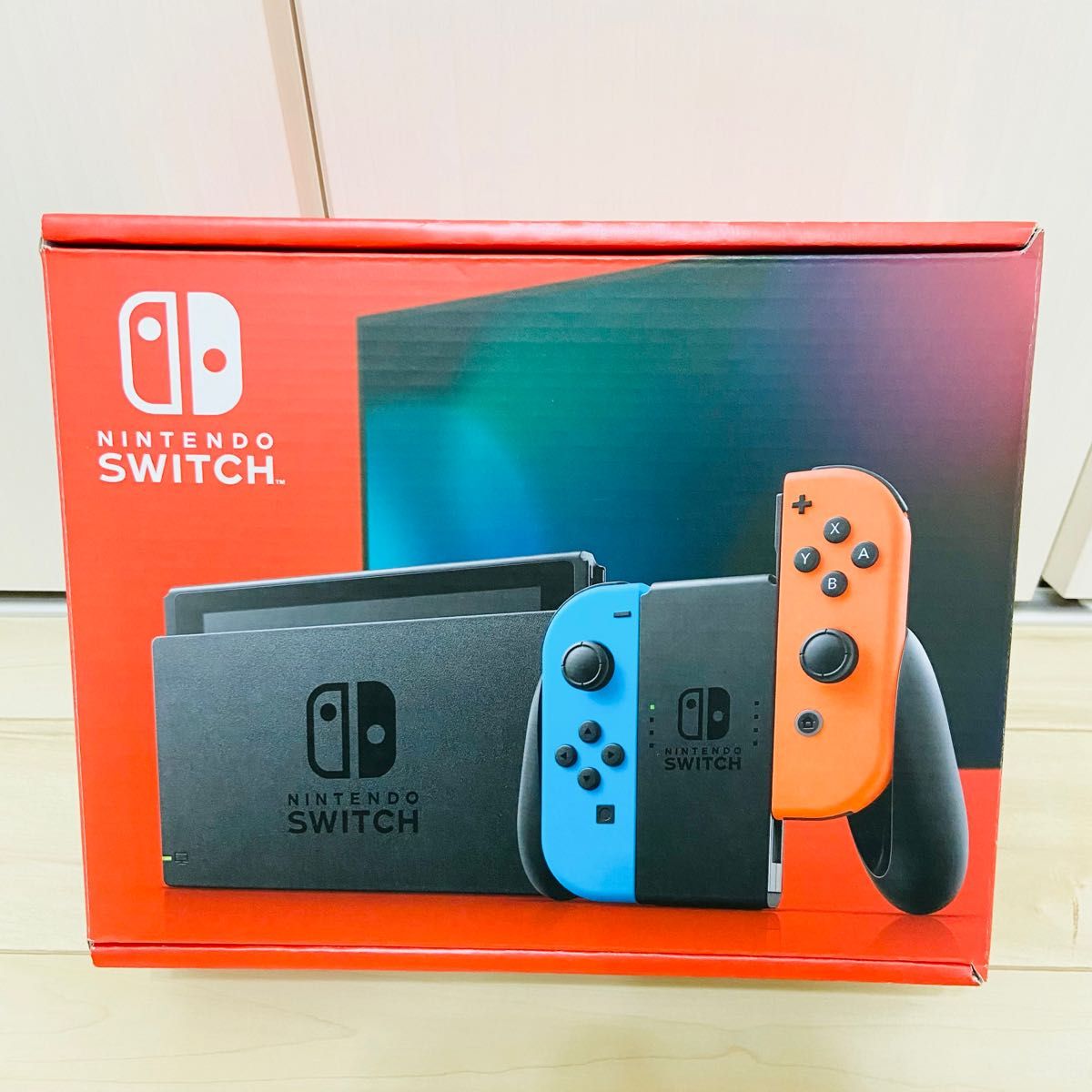 未使用に近い】バッテリー強化版 任天堂 NINTENDO SWITCH 本体 ネオン