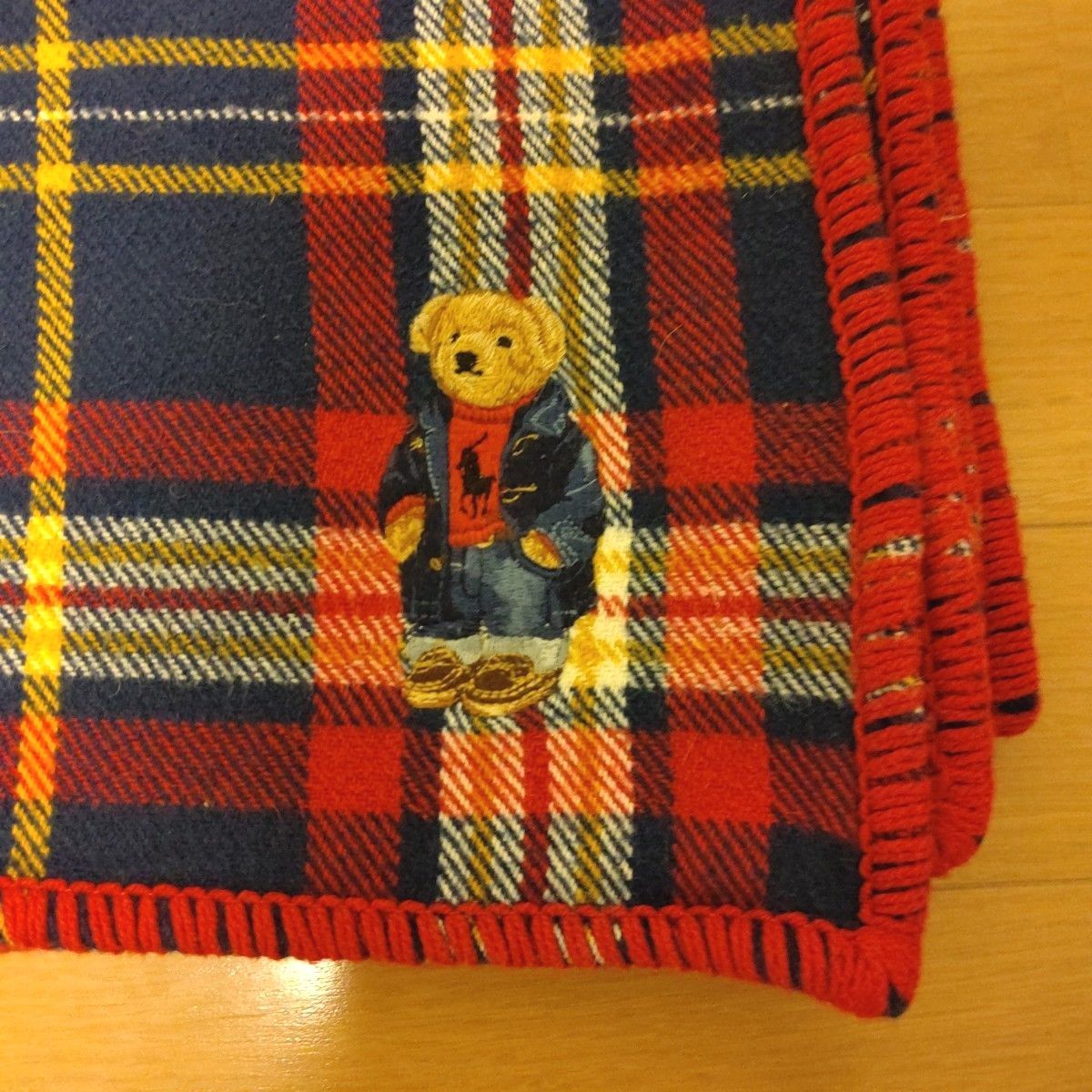 POLO ラルフローレン ブランケット 大判 ひざ掛け 毛布 ベア 未使用品