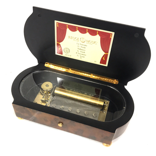 Yahoo!オークション - リュージュ オルゴール ウッド 木製 花デザイン