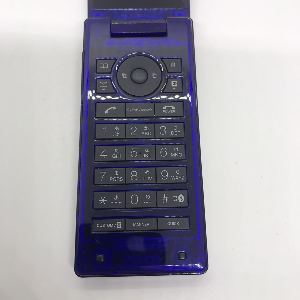 希少 au iida X-RAY TSX06 クリアブルー MEDIA SKIN INFOBAR ガラケー