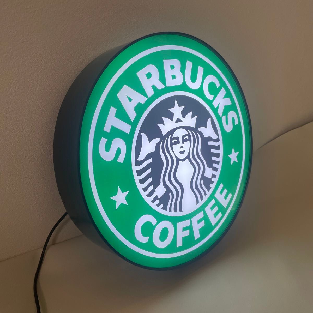 スターバックス 旧ロゴ看板ライトレプリカ Starbucks ネオンサイン