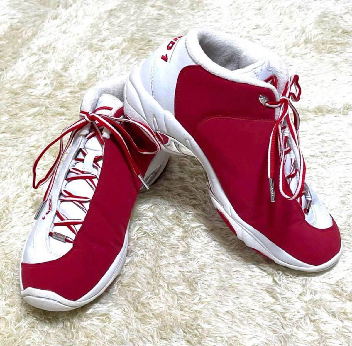 AND1 アンド1 タイチミッド 白赤 当時物 オリジナル 27cm｜Yahoo