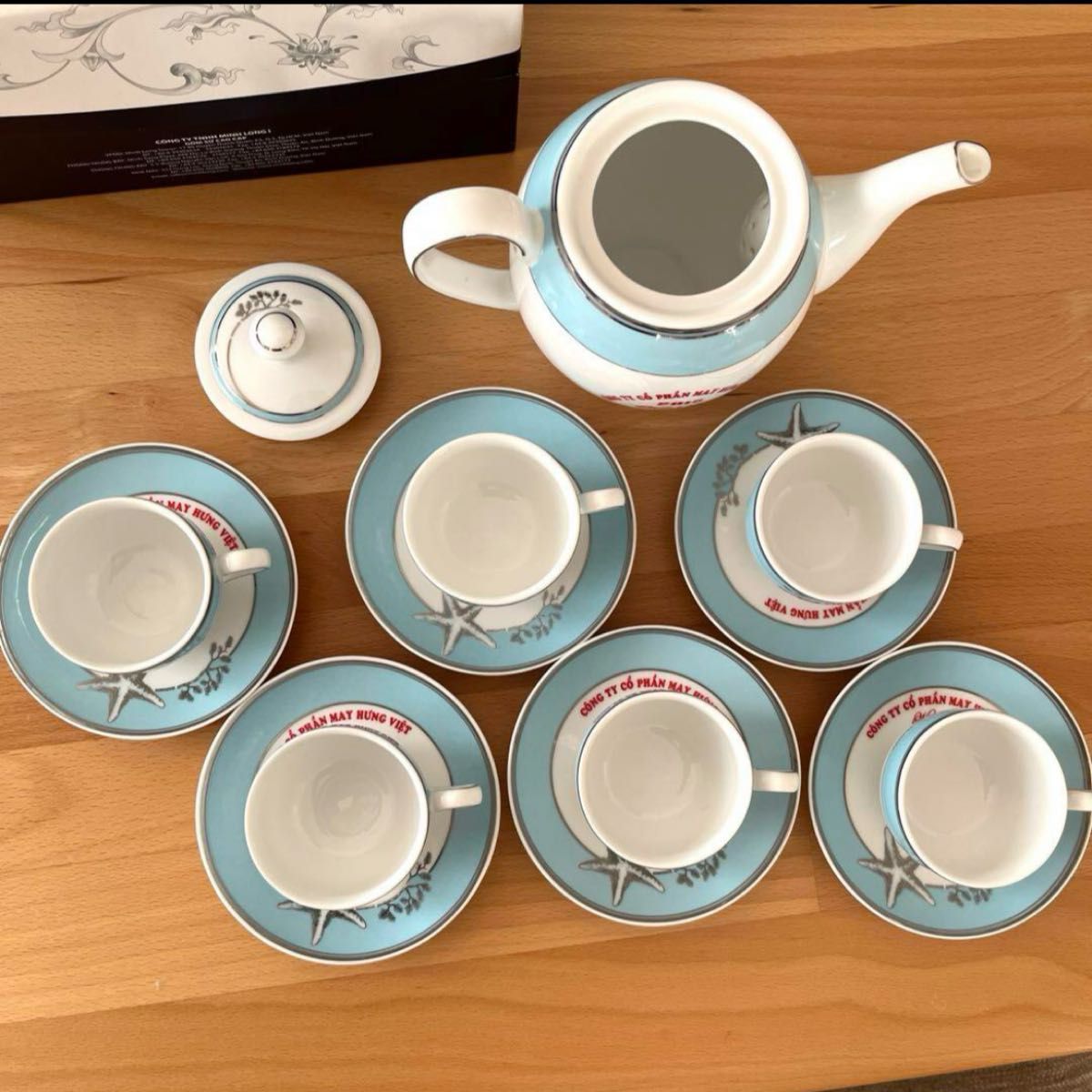 ミンロン ベトナム製 ティーセット 6客 ポット付き｜Yahoo!フリマ（旧