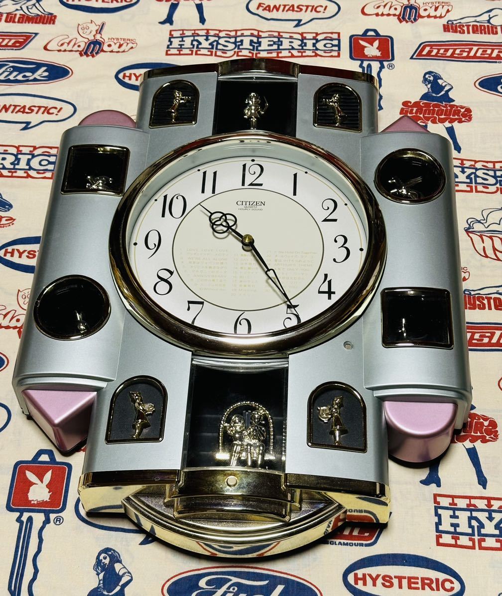 CITIZEN シチズン 壁掛け時計 4MH747 ウォールクロック 30曲 メロディ