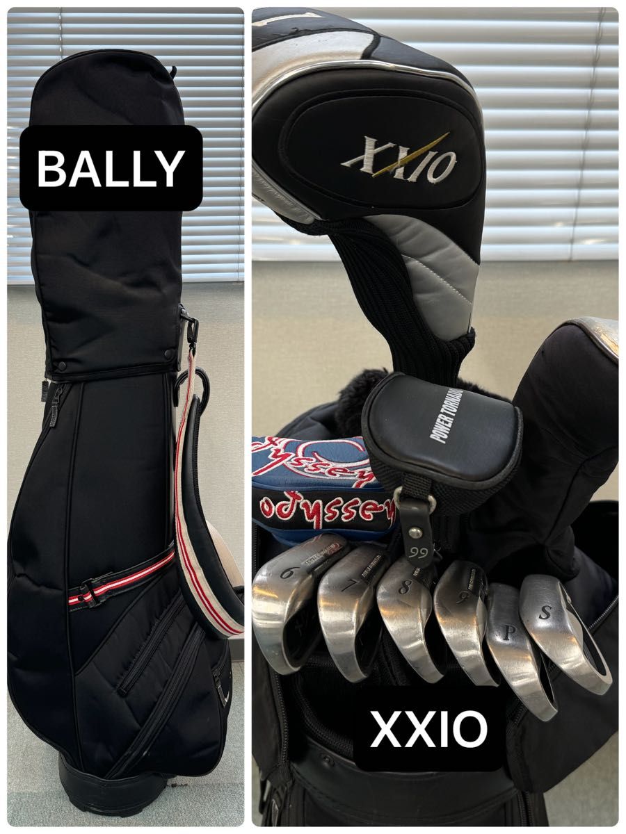希少 BALLY バリーゴルフ キャディーバッグ メンズクラブ10本セット