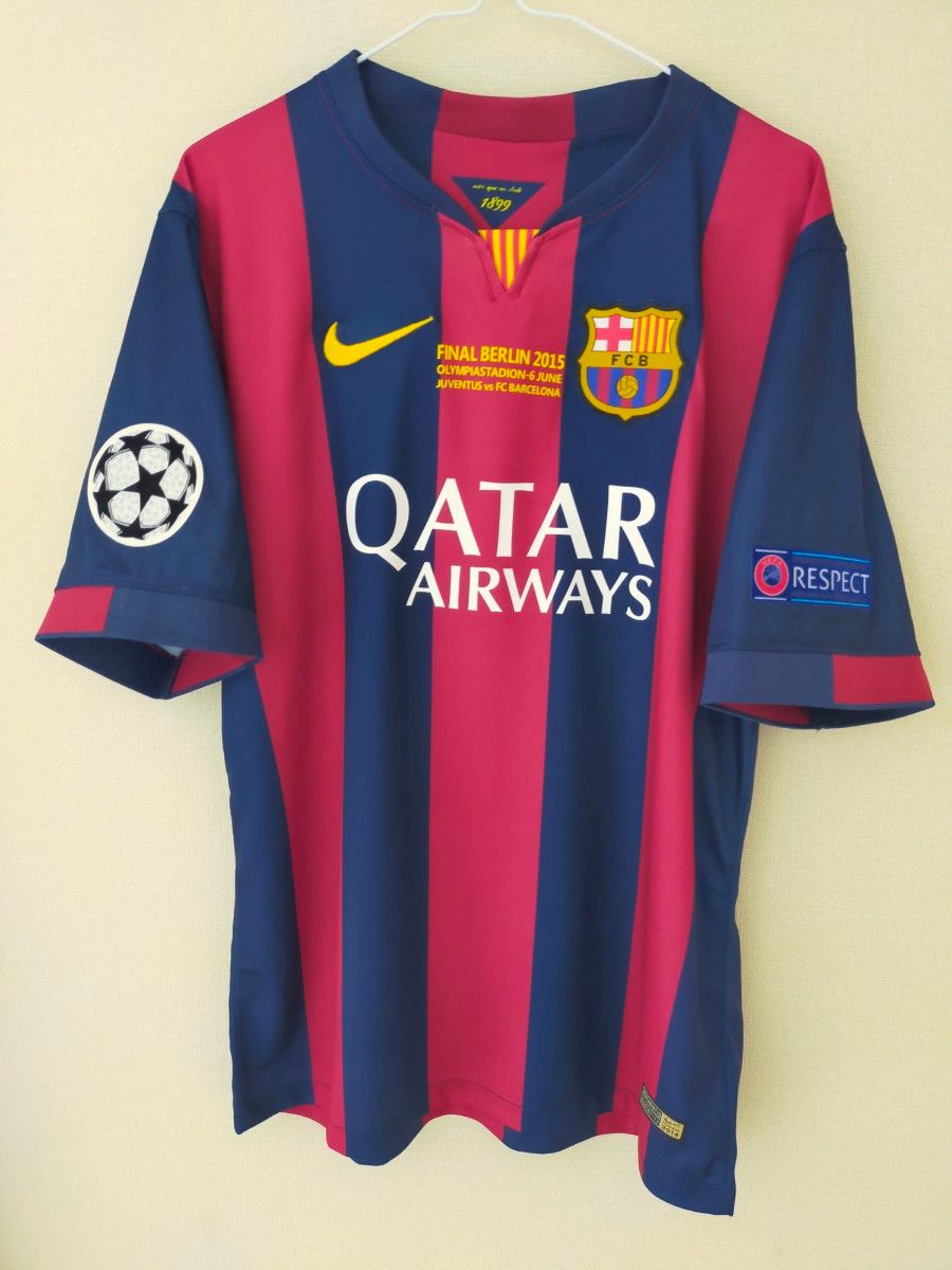 本日2/27限定価格】バルセロナ ネイマール 14/15 CL決勝ユニフォーム L
