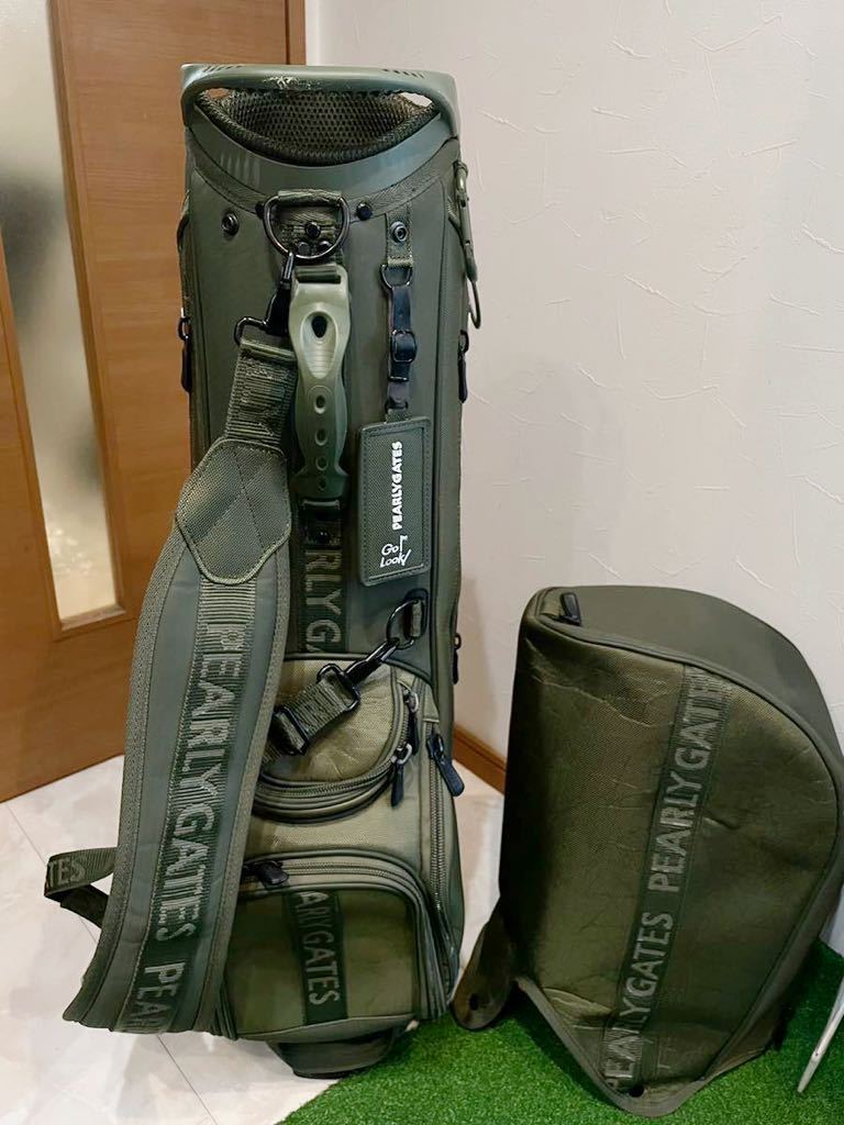 送料無料/超希少 良品 ゴルック限定 パーリーゲイツ カーキ アーミー