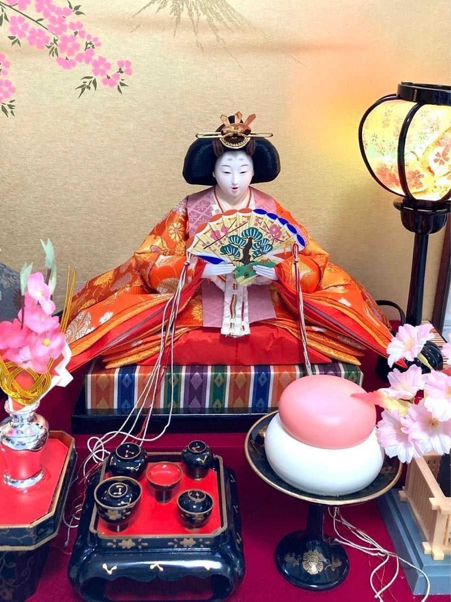 限定セール お値下げ中 特選 おひな人形 ガラスケース入り オルゴール