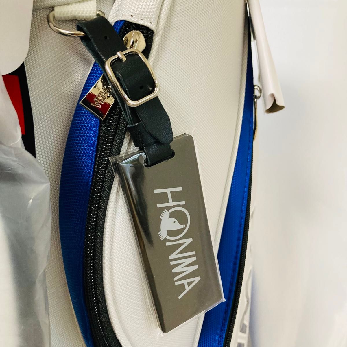 新品】HONMA キャディバッグ 9型 ホワイト ブルー 白 青 本間ゴルフ