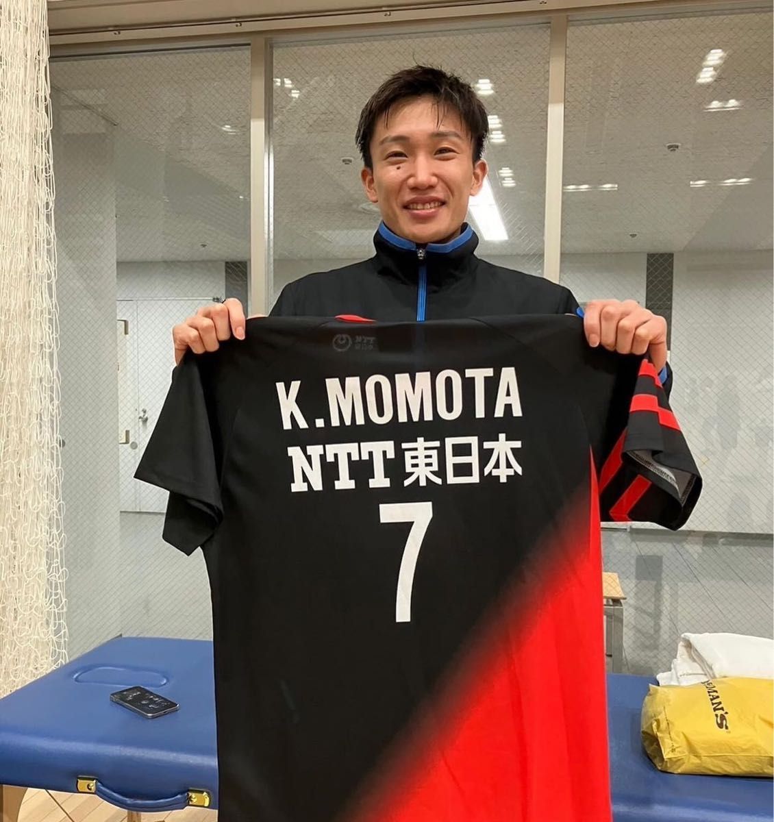 2XLサイズ【新品】NTT東日本 バドミントン ウェア ユニフォーム 桃田賢