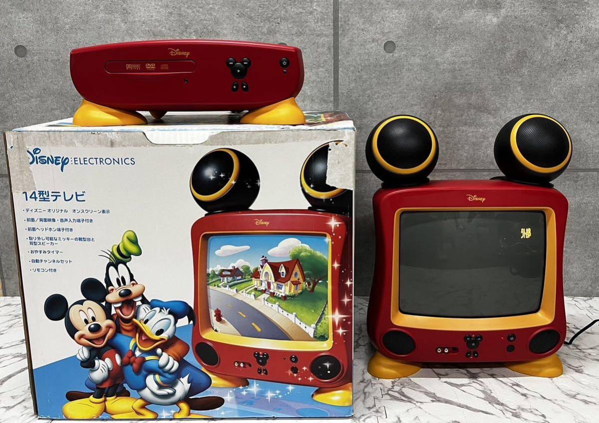 Daniel社長ディズニーミニーマウス型テレビ＆DVDプレーヤーDisne