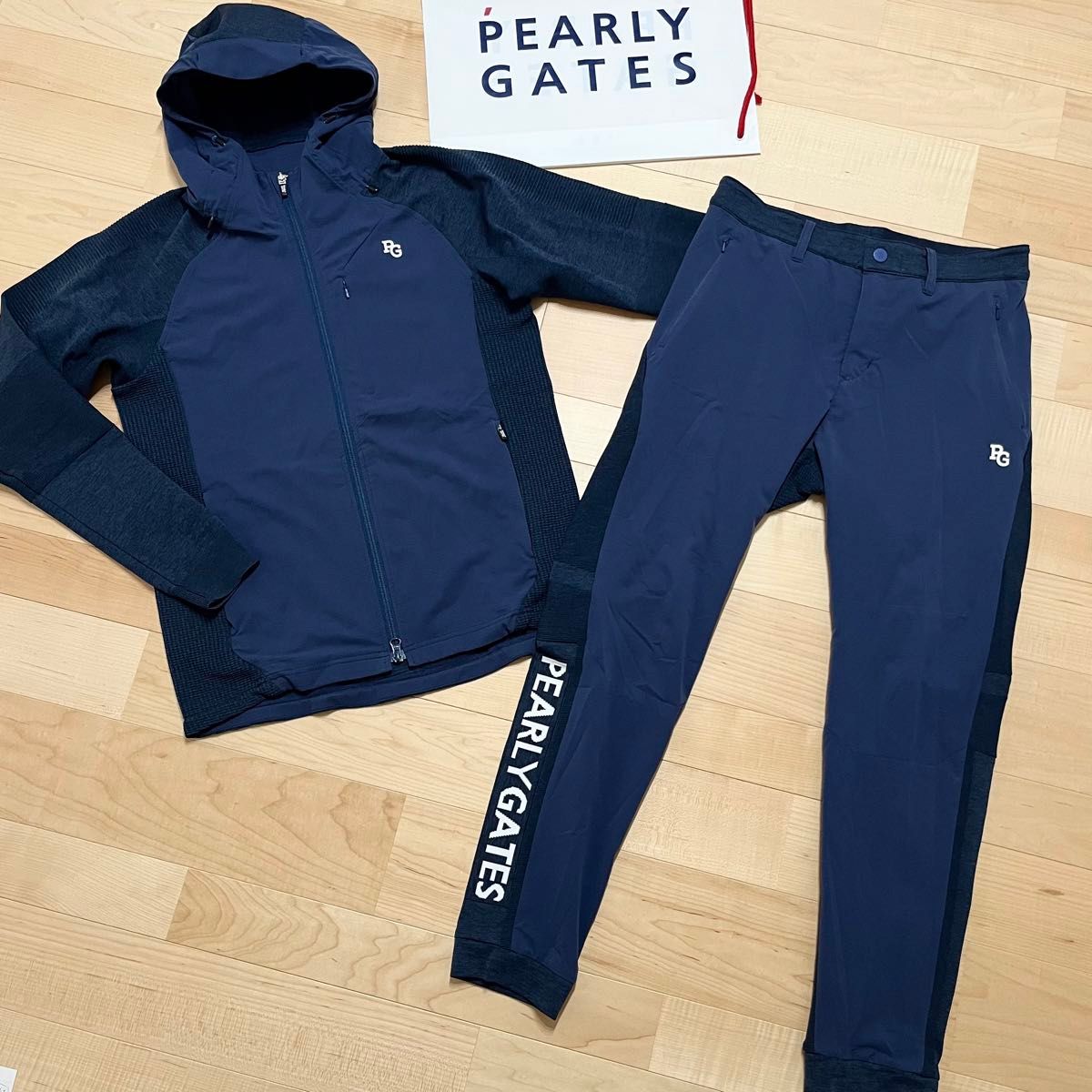 美品 パーリーゲイツ セットアップ ジャケット パンツ上下セット