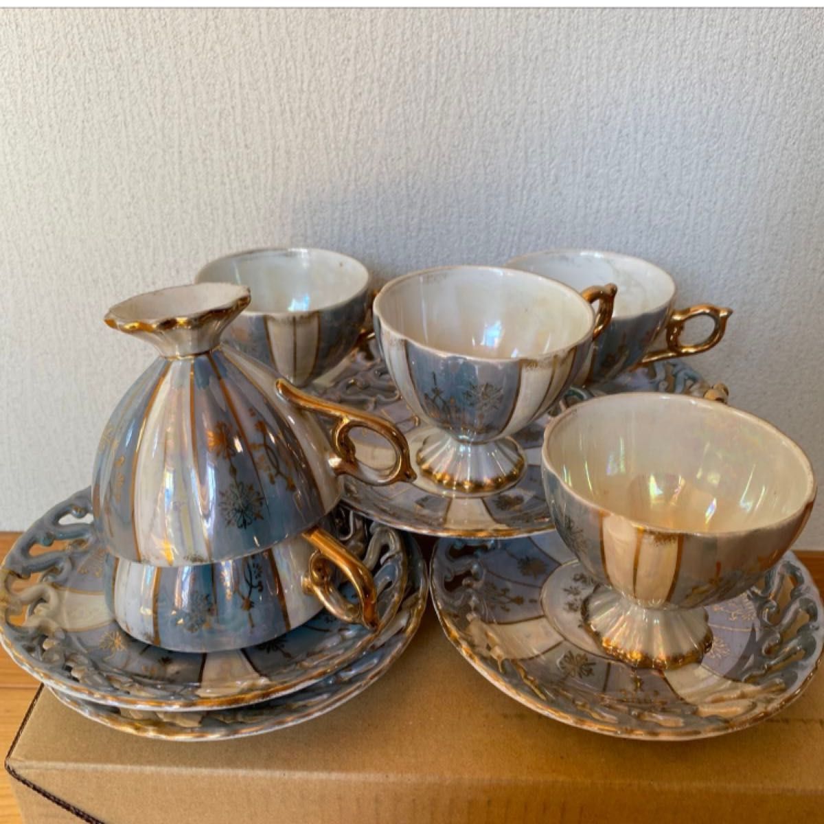 大橋陶器 OHASHI CHINA 1932年カップ＆ソーサー ゴールデン