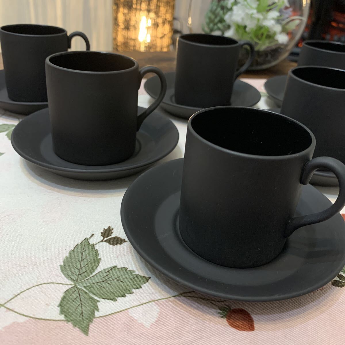 希少 ウェッジウッド ジャスパー ブラックバサルト デミタスカップ