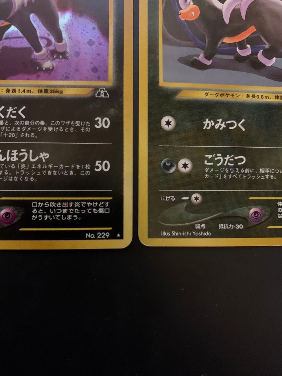 ヘルガー進化セット デルビル ポケモンカード 旧裏面 旧裏 ポケモン