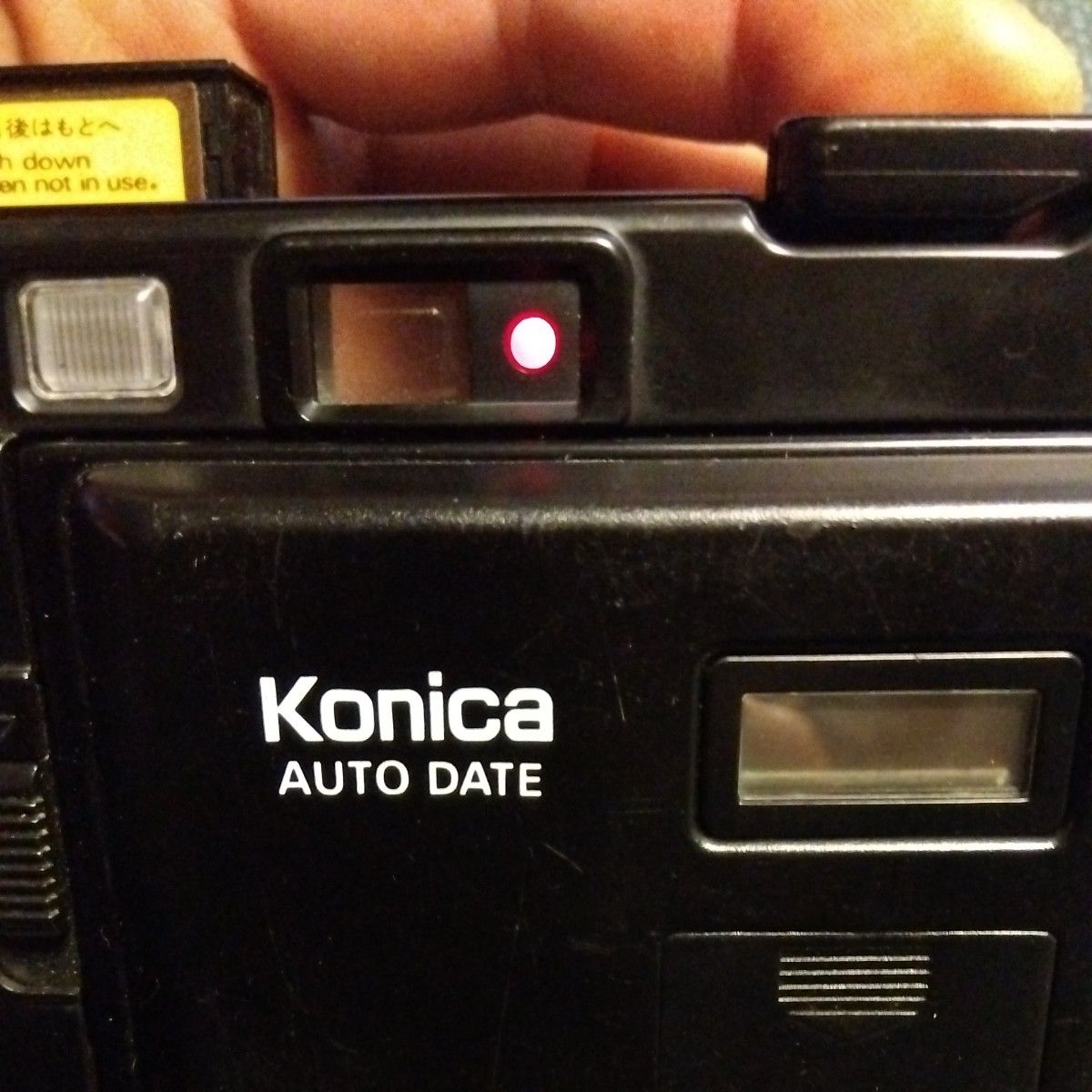 カメラ ビンテージ昭和レトロ当時物KONICA コンパクトフィルムカメラ