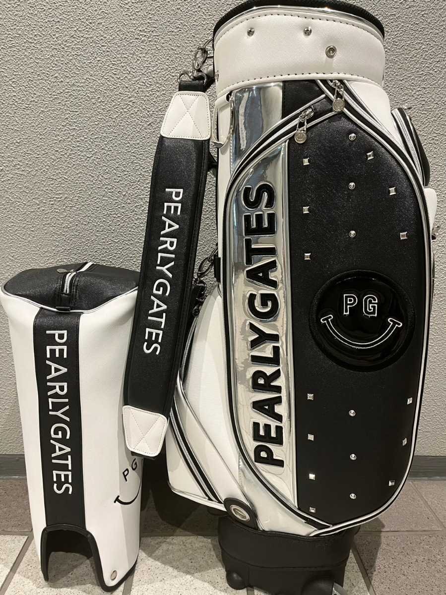 Yahoo!オークション - 再入荷 キャディバッグ シルバーホワイト パーリ