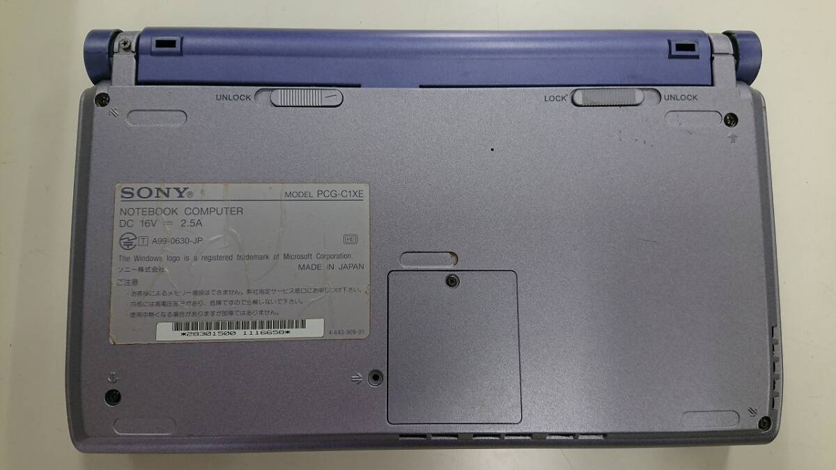 Yahoo!オークション - H003 ジャンク Sony Vaio PCG-C1XG/BP