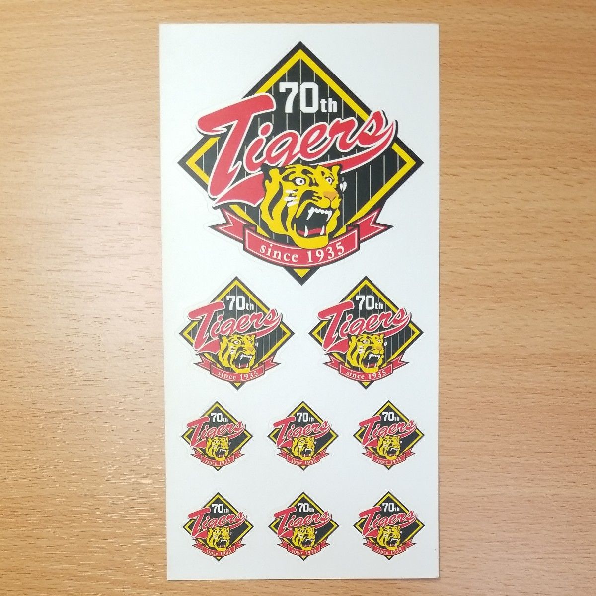 ステッカー】阪神タイガース 70周年記念シール 1シート｜Yahoo!フリマ