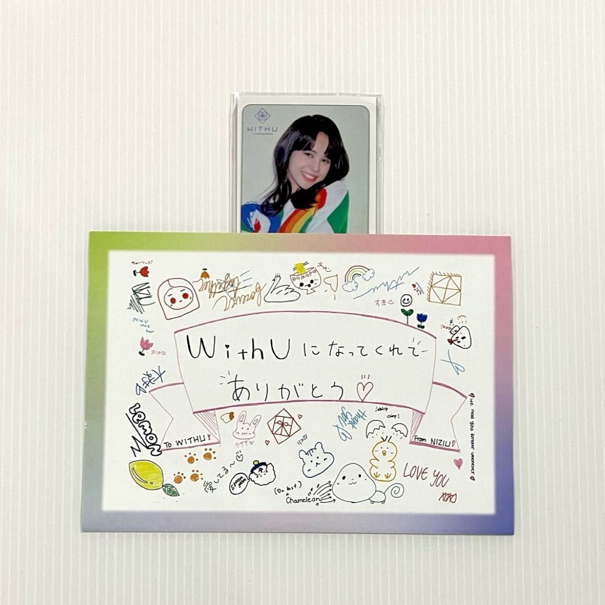 NiziU ニナ 自筆サイン入りクリアカード FC早期入会特典｜Yahoo!フリマ