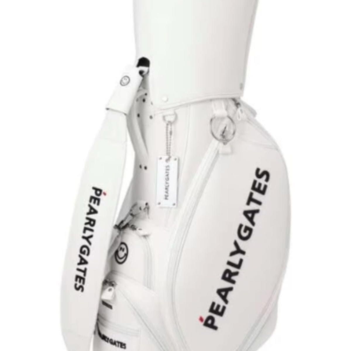 有名人愛用】パーリーゲイツ ゴルフバッグ キャディバッグ ゴルフ 白