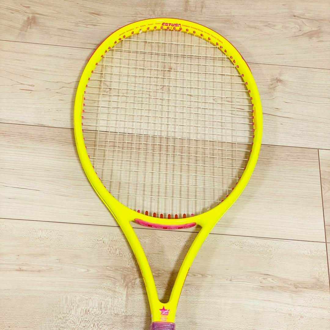 激レア ジミーコナーズ ESTUSA エアロスープラ 硬式テニスラケット G2