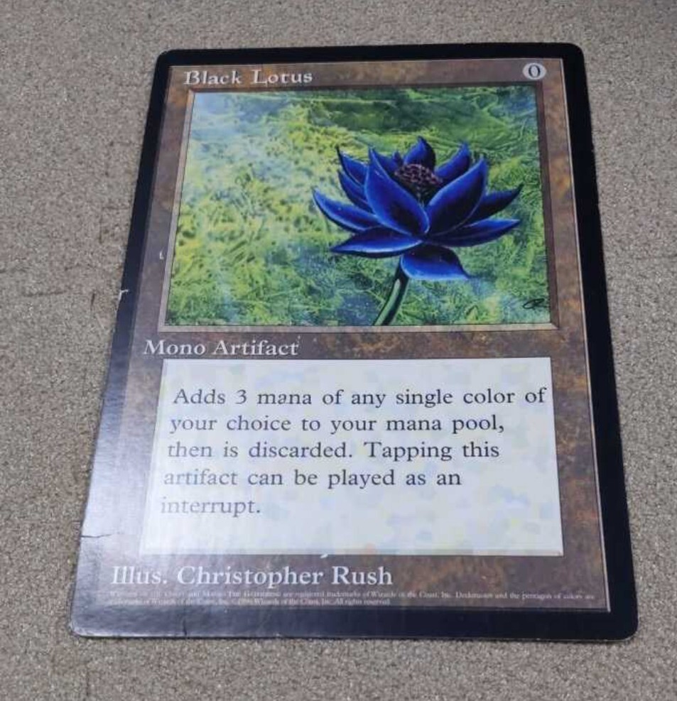 マジックザギャザリング ブラックロータス 大判カード MTG Black Lotus