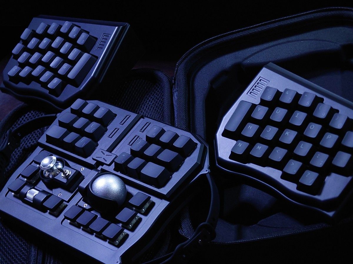 DOTBRAVO GrabShell 両手で握る キーボード ワイヤレス/有線 DBI