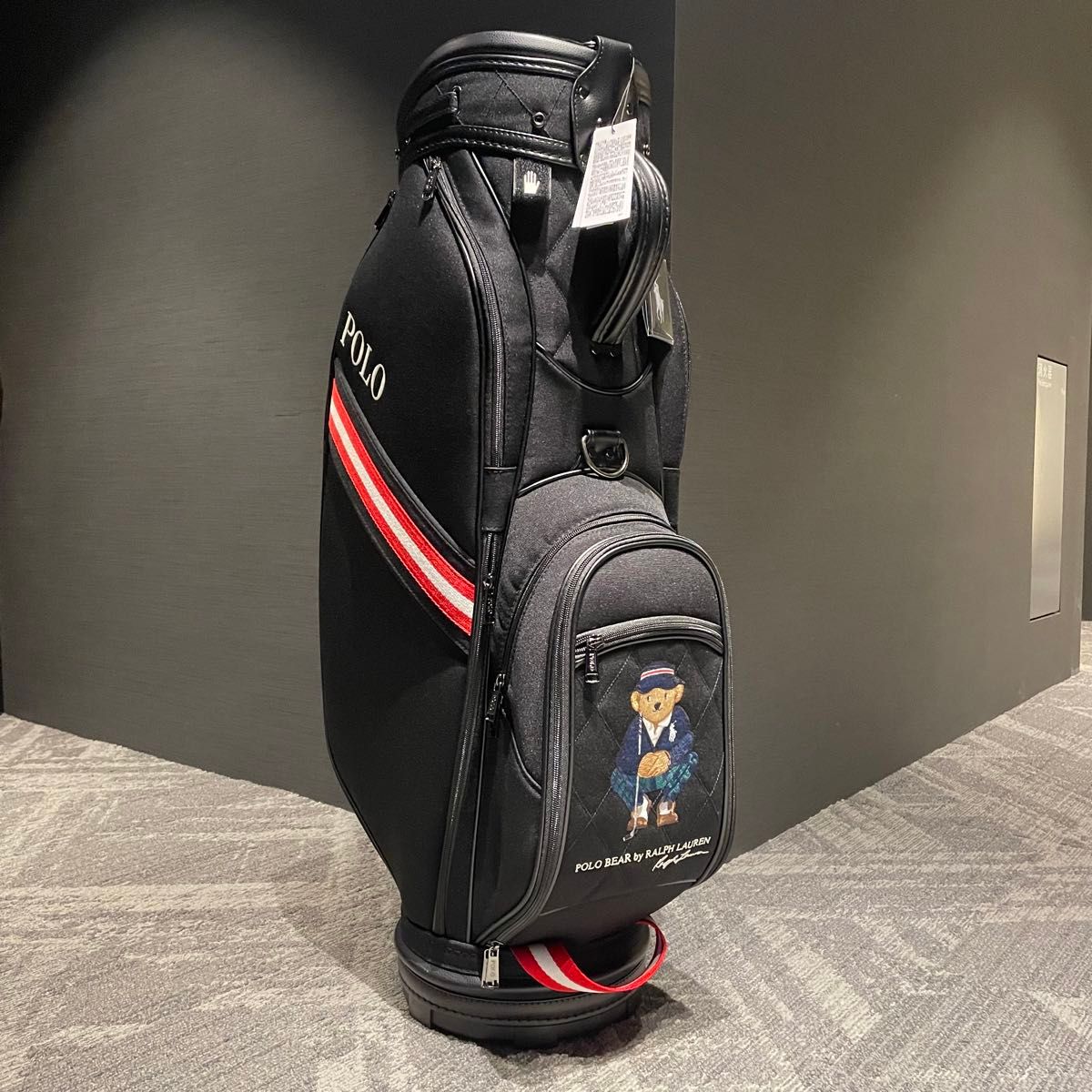 2時間限定価格】ラルフローレン キャディバッグ ポロベア ブラック