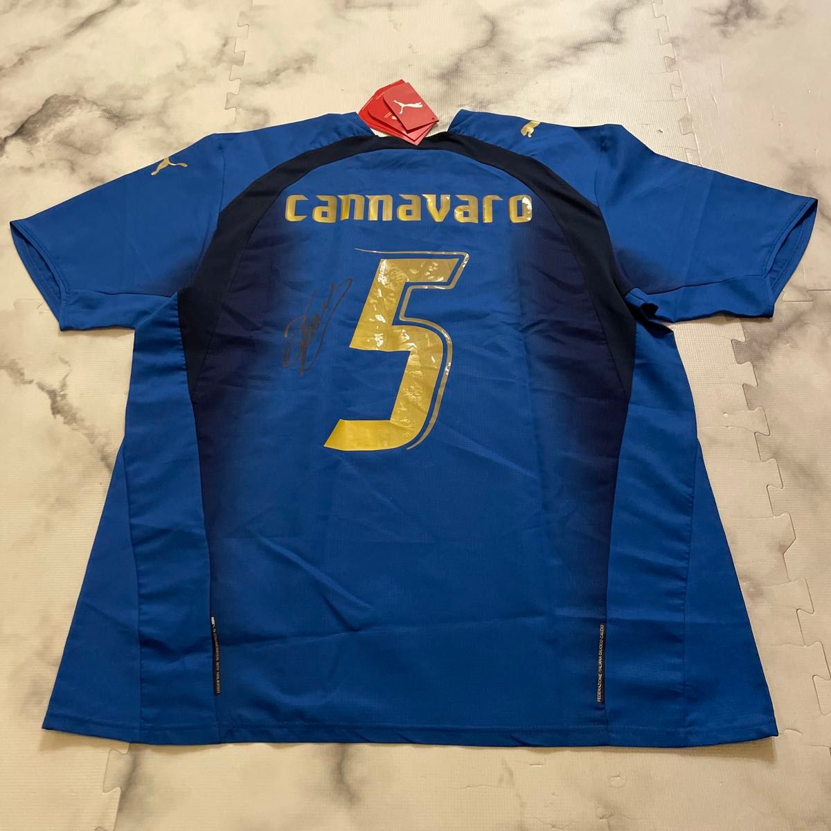 ファビオ・カンナバーロ選手 イタリア代表ユニフォーム 紙タグ付き