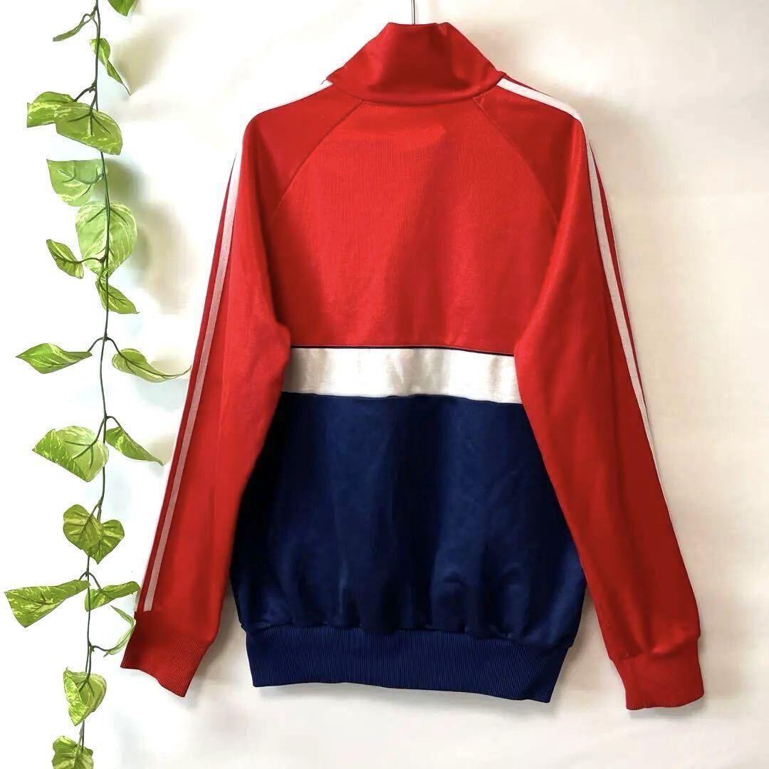 レア 70-80s デサント製 西ドイツ トラックジャケット 赤 クリーニング